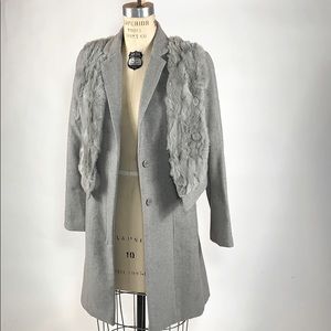 Wool/Faux Fur Coat